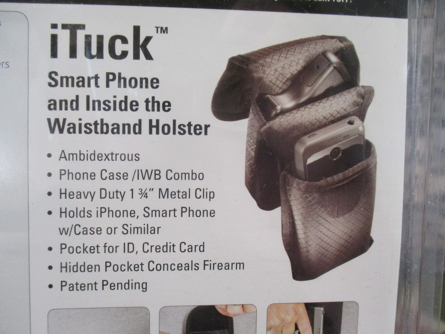 TUFF iTuck Size 11 Phone Case & IWB Concealed Carry Holster - New