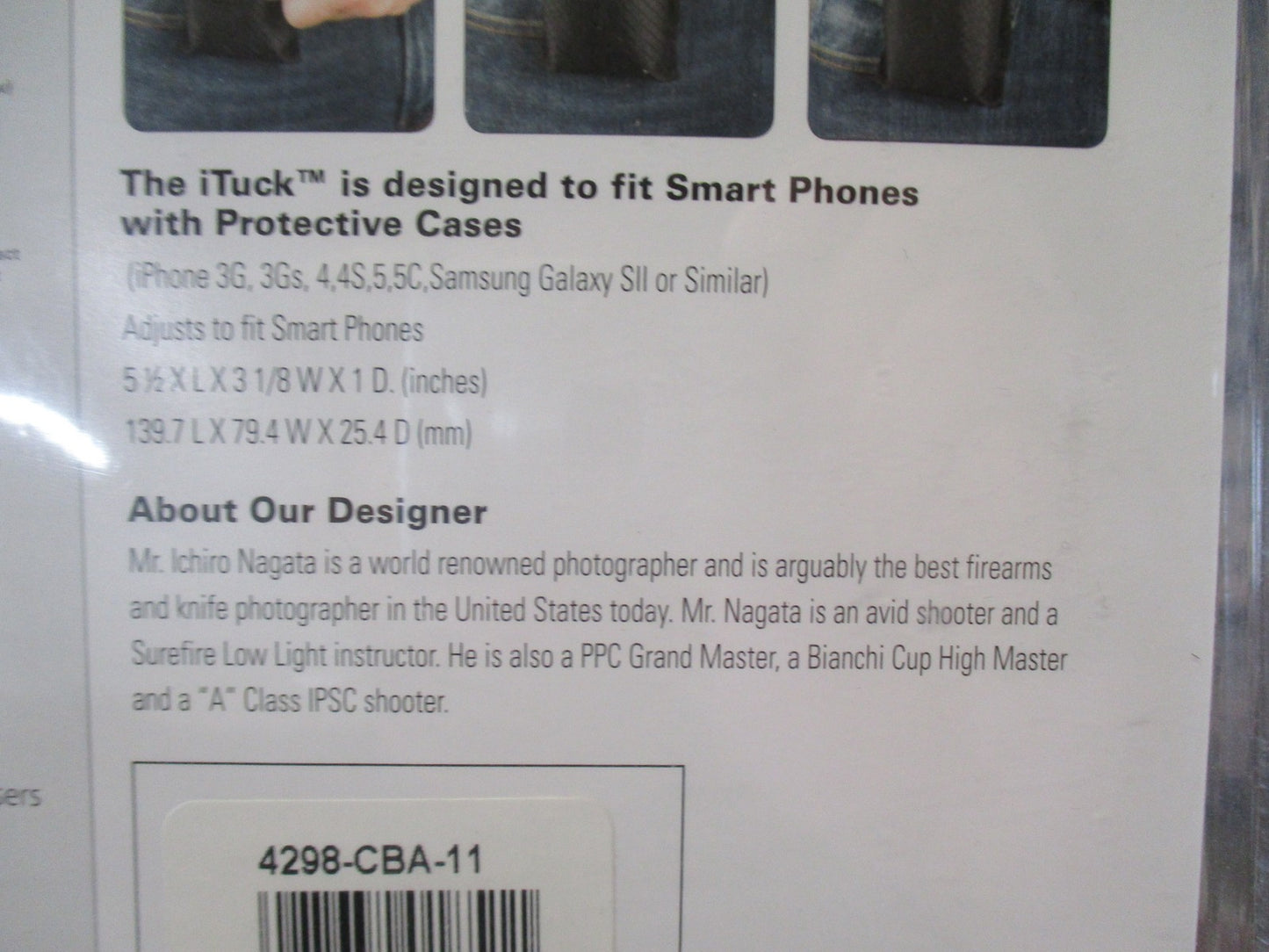 TUFF iTuck Size 11 Phone Case & IWB Concealed Carry Holster - New