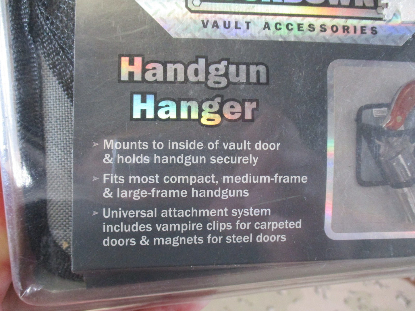 Lockdown Handgun Hanger Vault Accessory Safe Storage Mount New #222-172