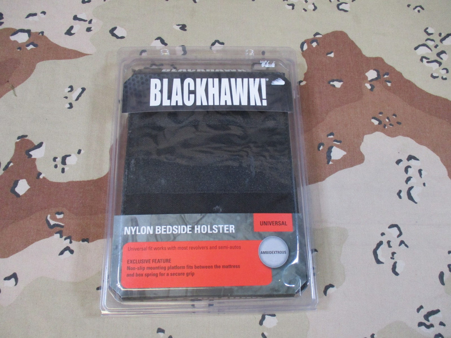 Blackhawk! Universal Nylon Bedside Holster Ambidextrous Rapid Access New