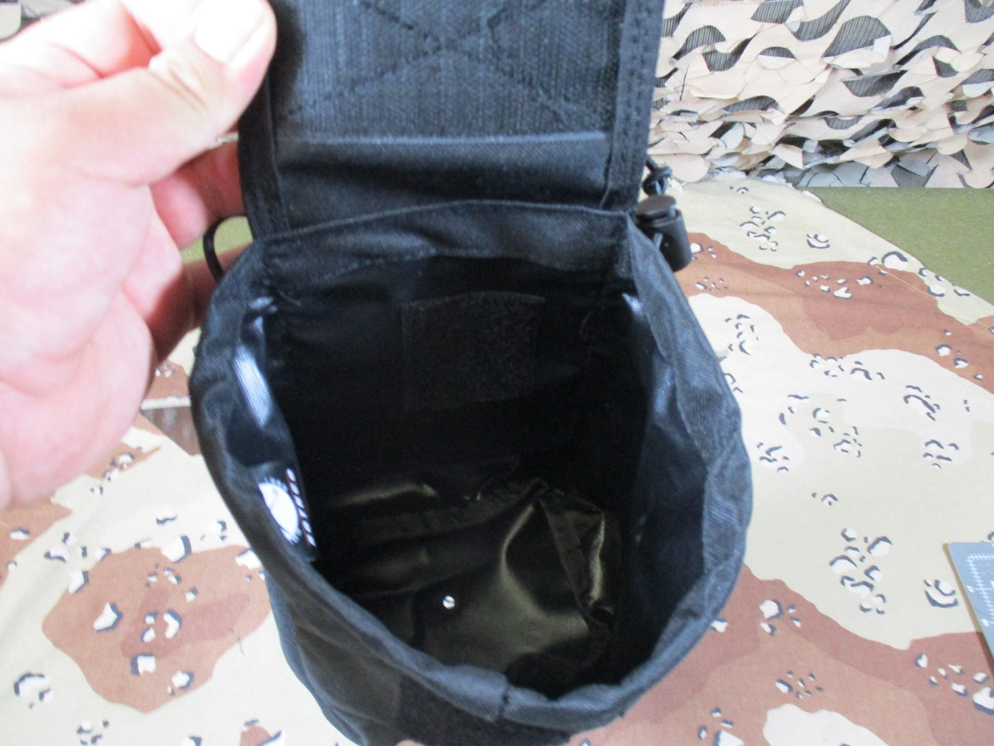 New Rothco Roll-Up Utility Dump Pouch Black MOLLE Compatible Tactical Gear 51007
