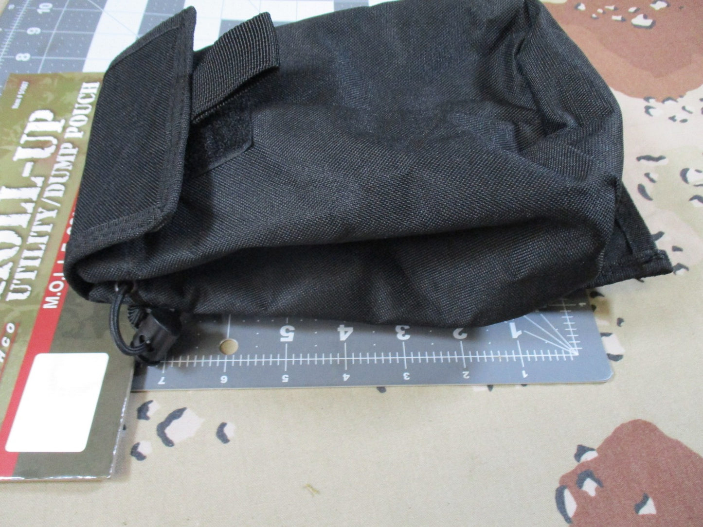 New Rothco Roll-Up Utility Dump Pouch Black MOLLE Compatible Tactical Gear 51007