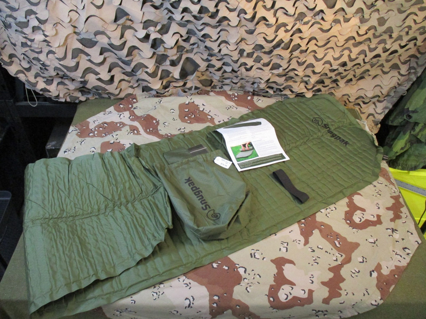 Snugpak Self-Inflating Mat Olive Drab BASECAMP OPS INFLATBLE SLEEPING MAT