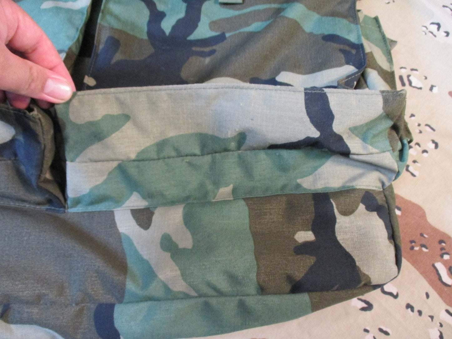 US Military AH-64 Flyers Helmet Bag Woodland Camo Tactical Flight Gear Surplus