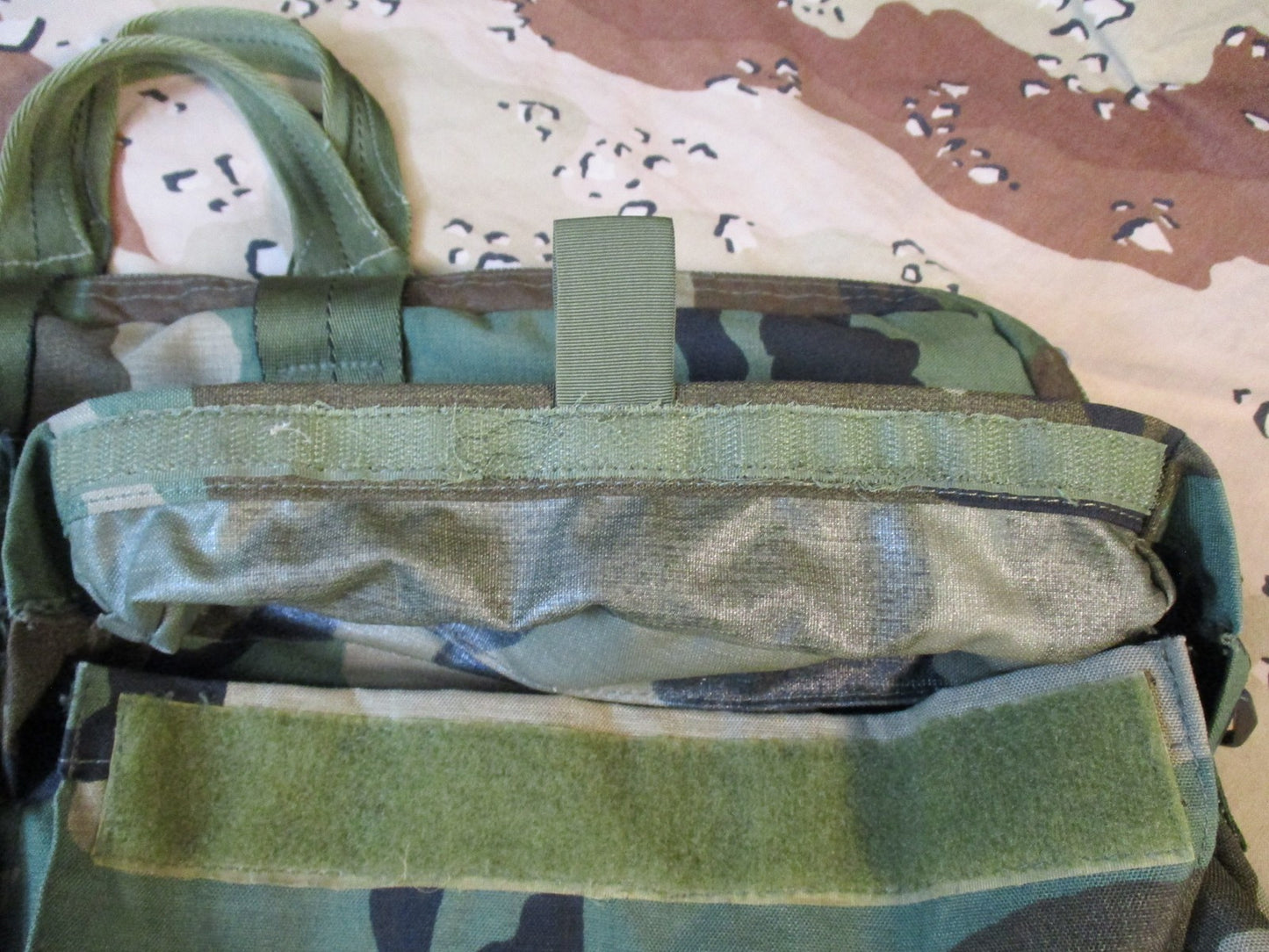 US Military AH-64 Flyers Helmet Bag Woodland Camo Tactical Flight Gear Surplus