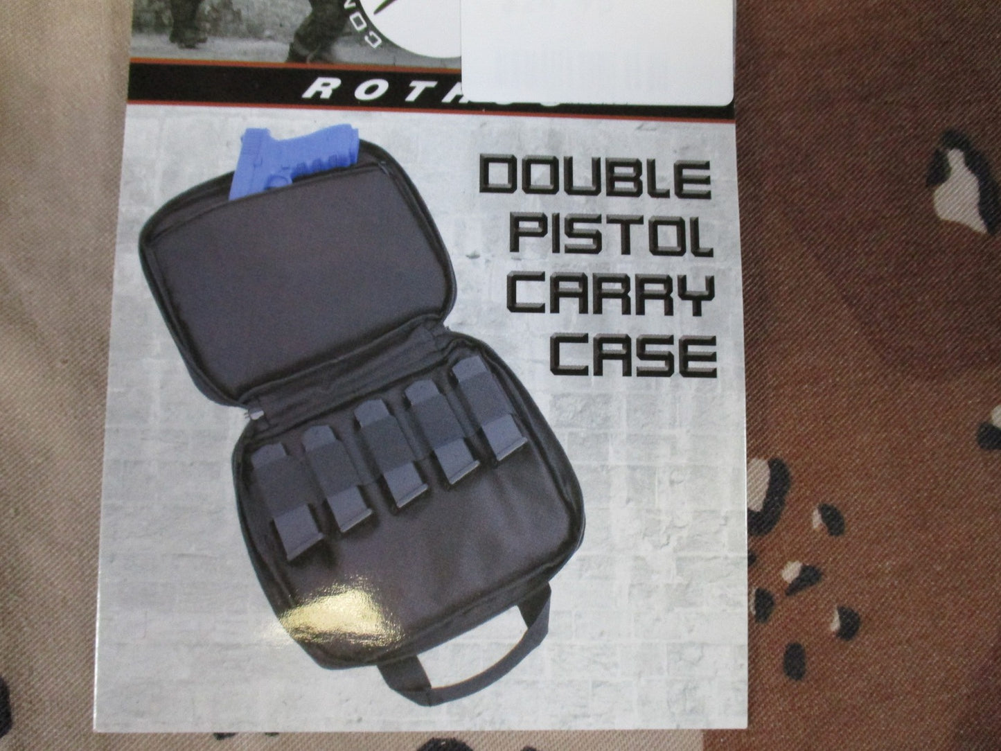 Rothco Double Pistol Carry Case Tactical Storage Bag Black Item 3907 New