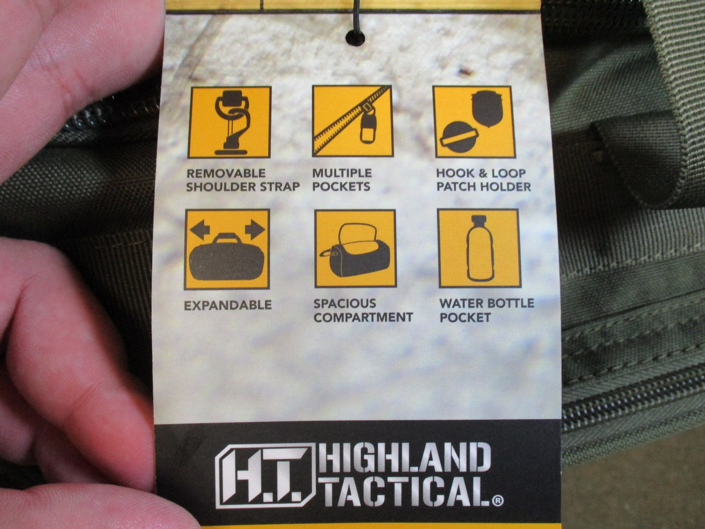 Highland Tactical HL-SD-84 Tactical Duffel Bag Olive Drab New With Tags