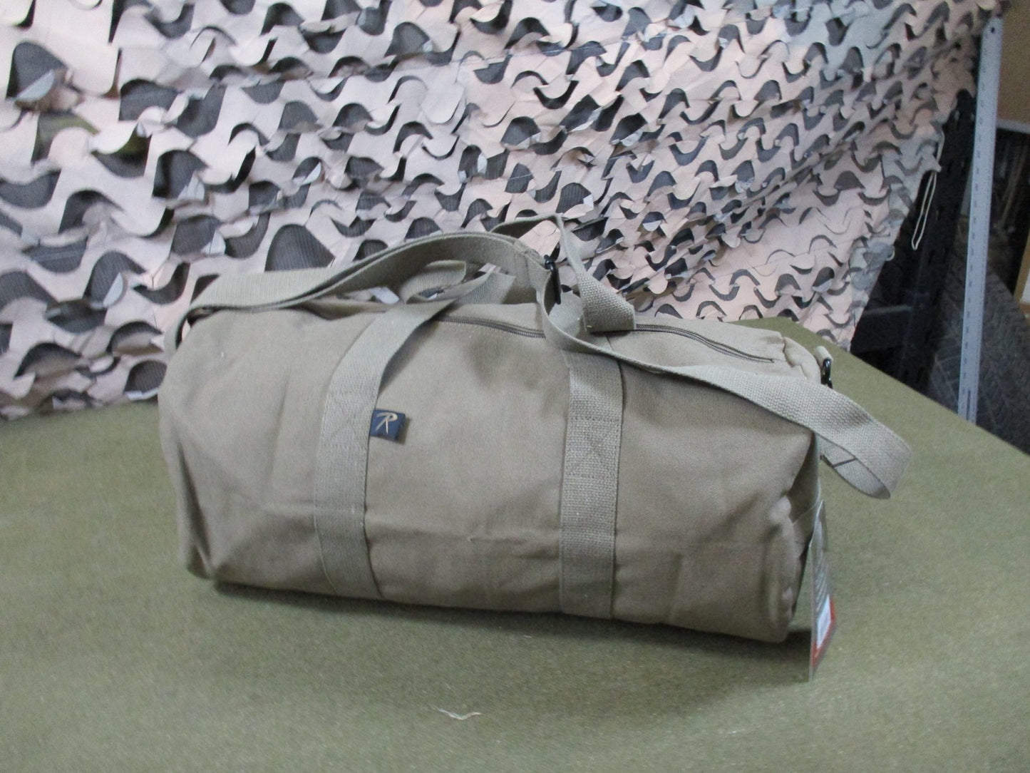 Rothco 19" Canvas Duffle Bag Olive Drab Tactical Gear Shoulder Strap 2241 New