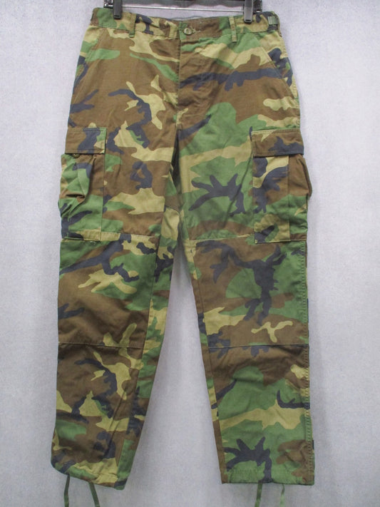 US Military BDU Pants Medium Regular Woodland Camo Ripstop Combat Trousers