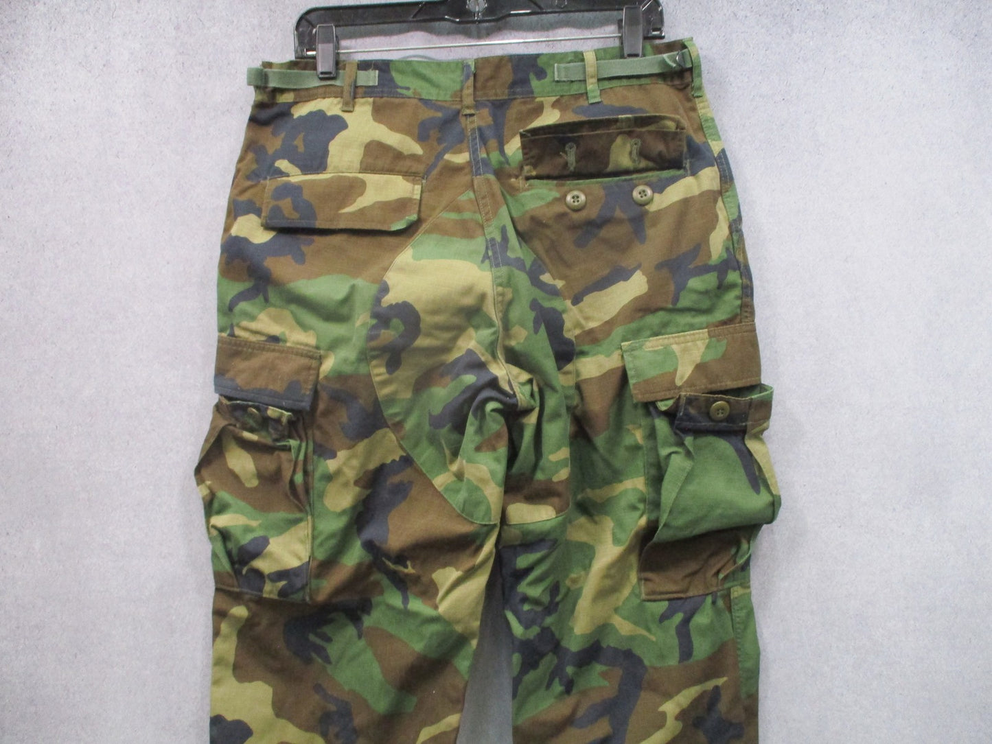 US Military BDU Pants Medium Regular Woodland Camo Ripstop Combat Trousers