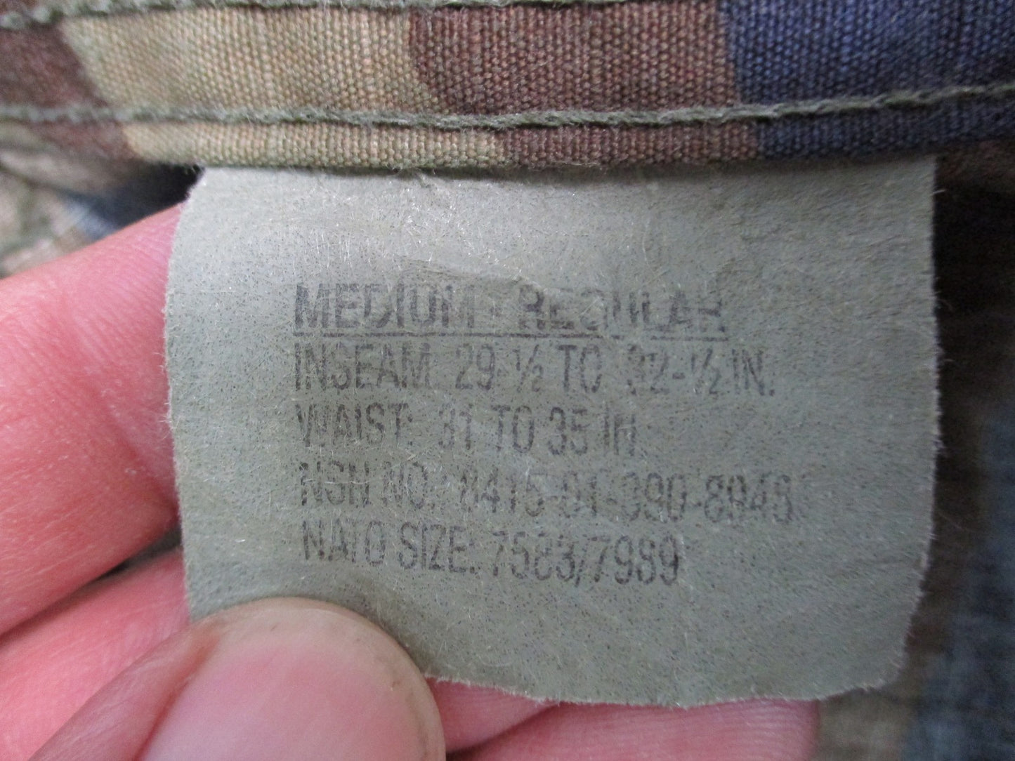US Military BDU Pants Medium Regular Woodland Camo Ripstop Combat Trousers