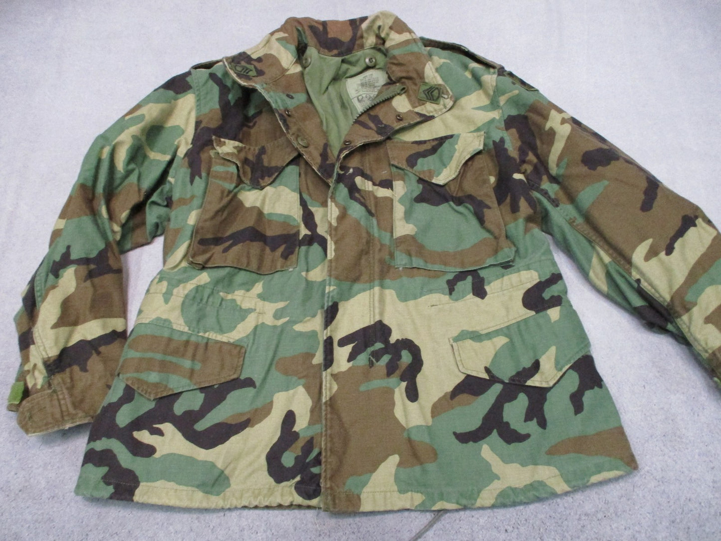 USGI M65 Woodland Field Jacket Medium X-Short 3rd Infantry Division Army Coat