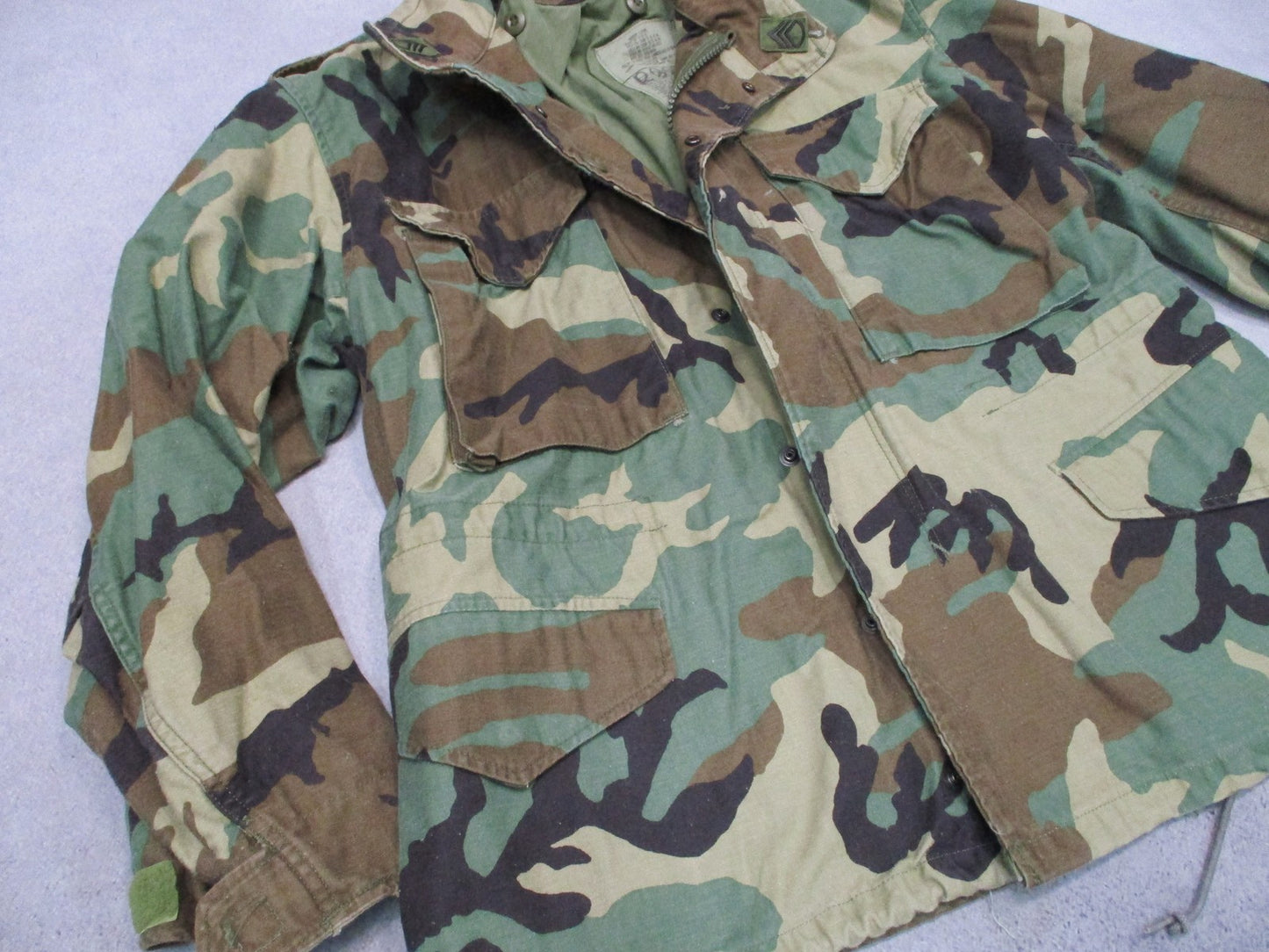 USGI M65 Woodland Field Jacket Medium X-Short 3rd Infantry Division Army Coat