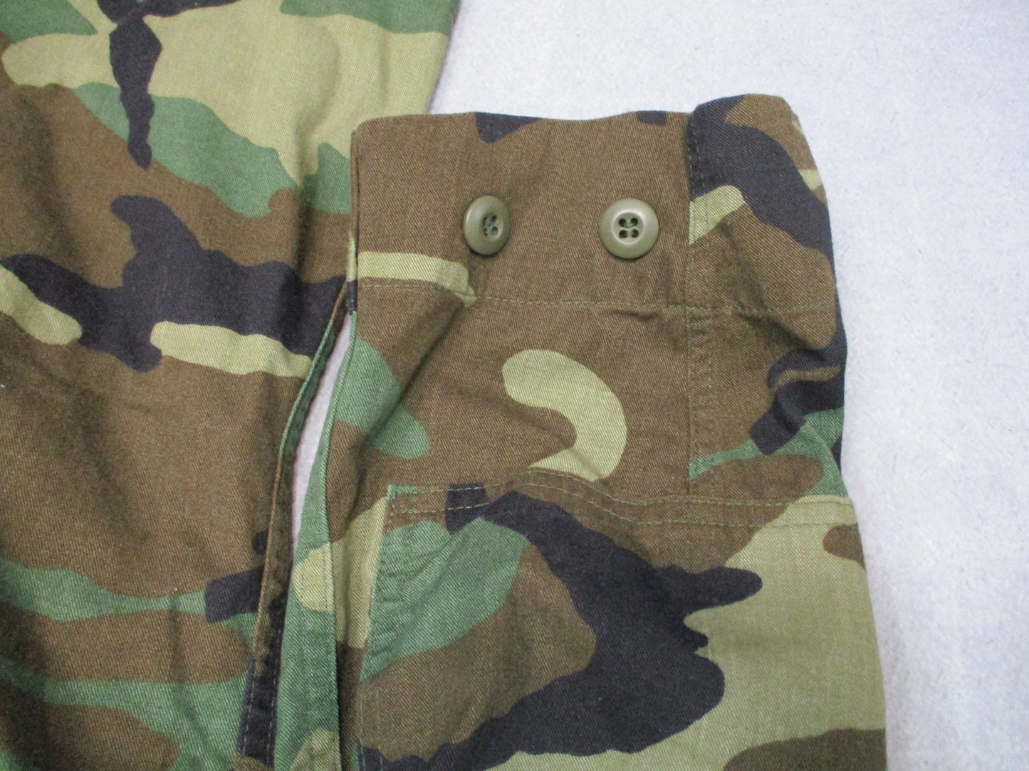 USMC Woodland BDU Combat Coat Medium Regular Terry MFG 8415-01-084-1647