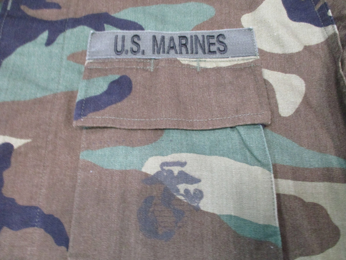 USMC Woodland BDU Combat Coat Medium Regular Terry MFG 8415-01-084-1647
