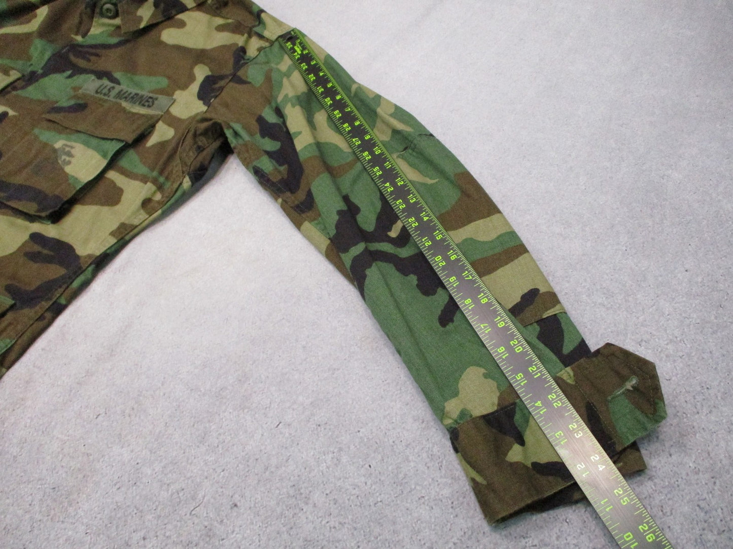 USMC Woodland BDU Combat Coat Medium Regular Terry MFG 8415-01-084-1647