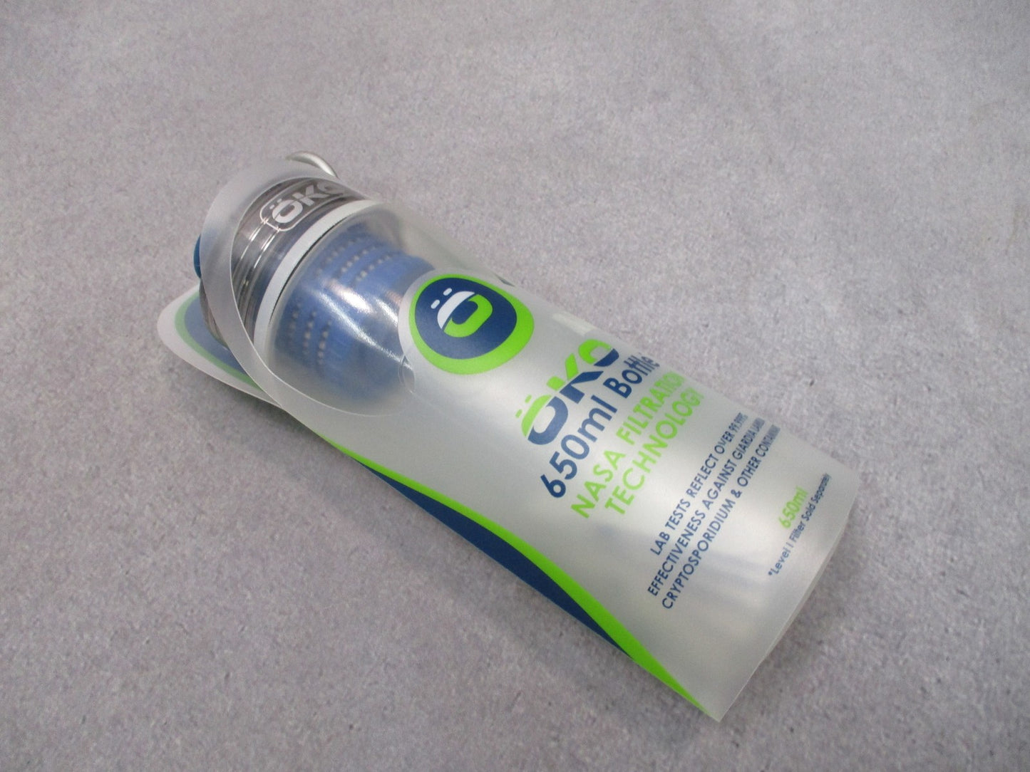 ÖKO 650ml Water Filtration Bottle - NASA Technology - BPA Free - ÖKO 650ml Water