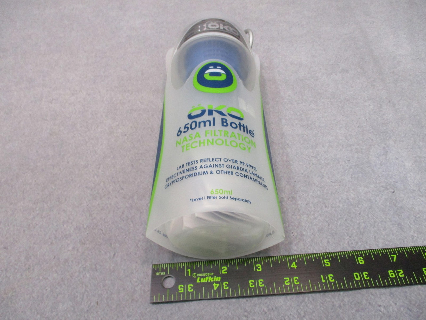 ÖKO 650ml Water Filtration Bottle - NASA Technology - BPA Free - ÖKO 650ml Water