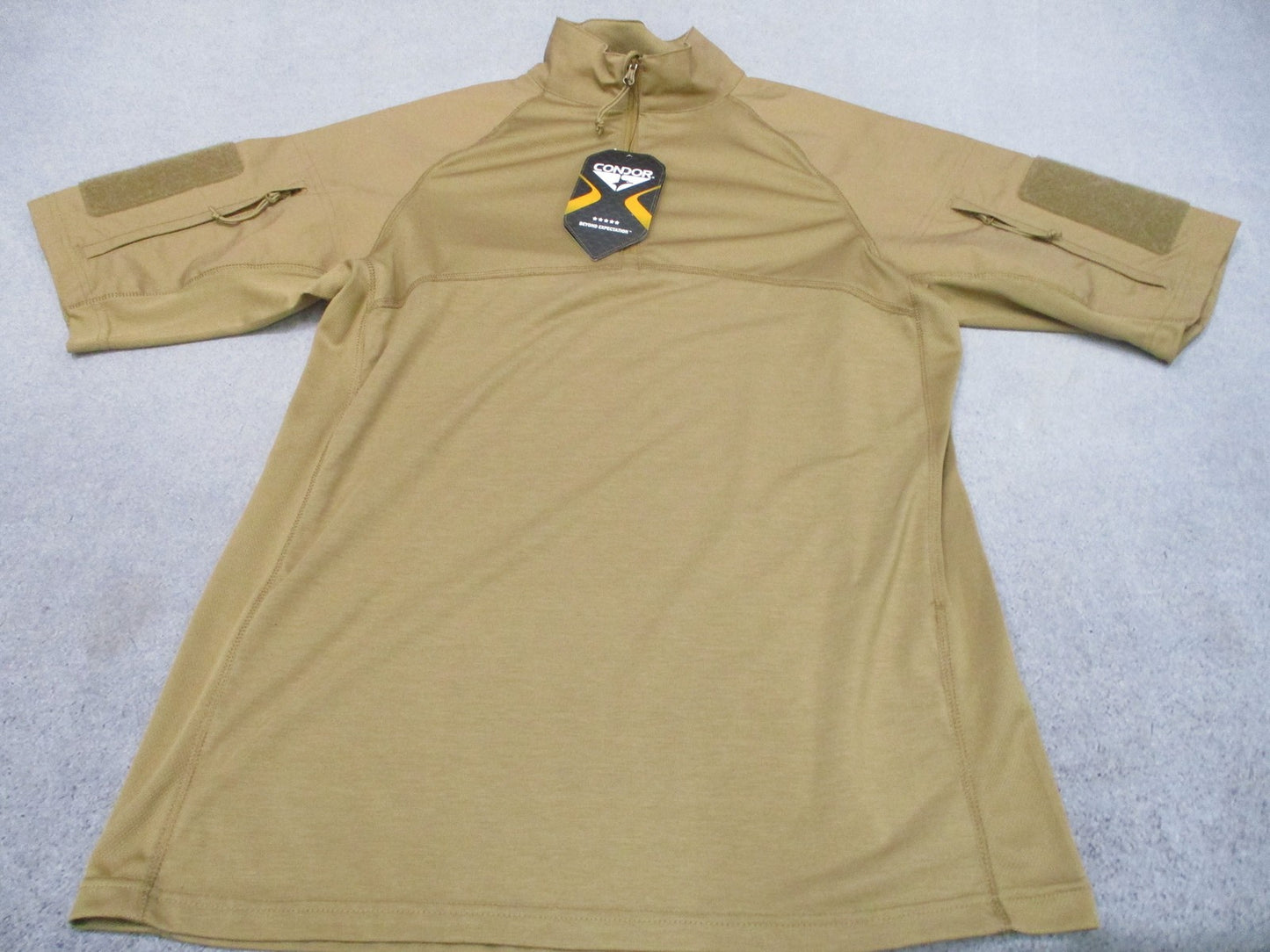New Condor Short Sleeve Combat Shirt Tan Size Medium Tactical Uniform Top 101144