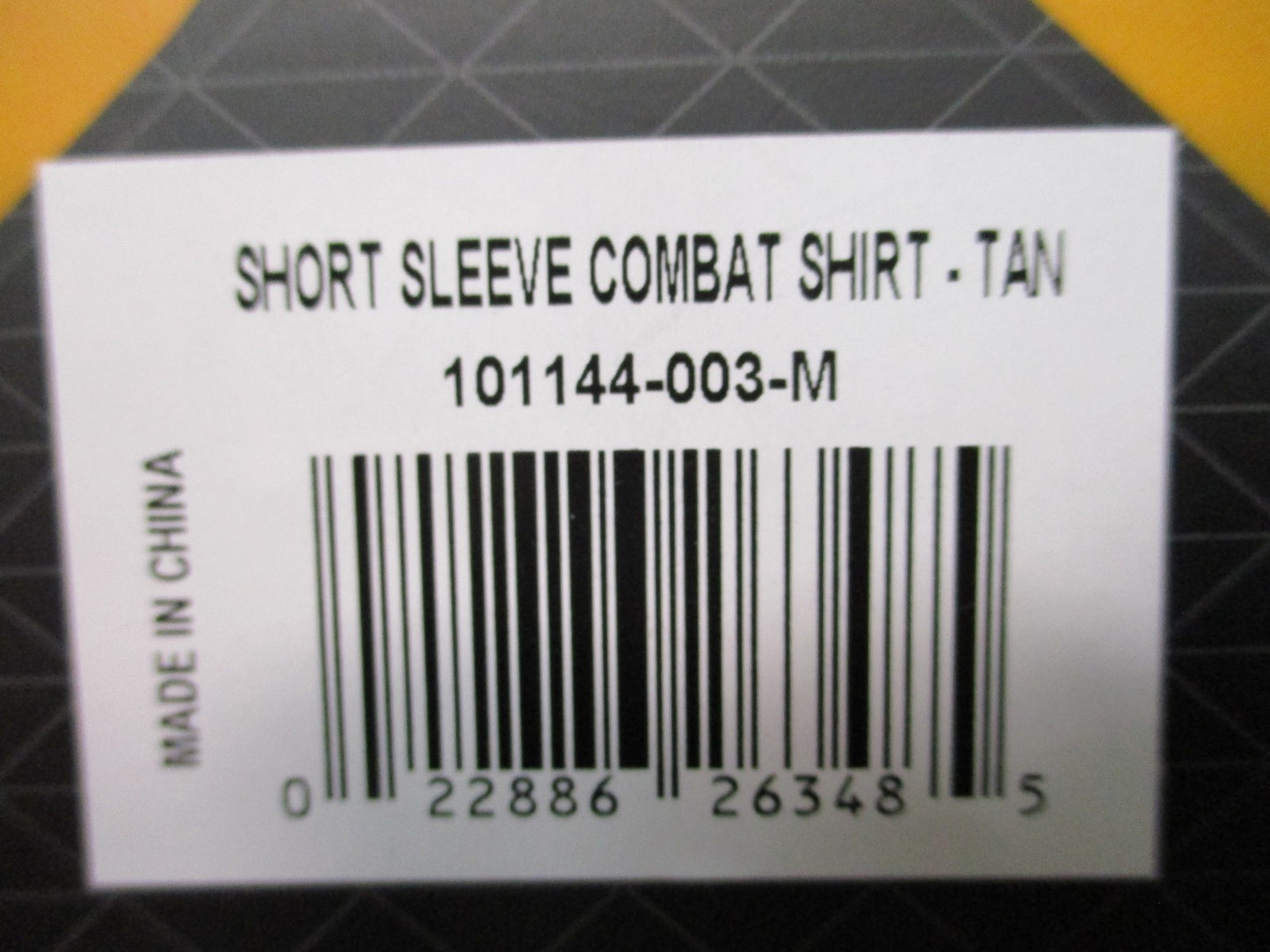New Condor Short Sleeve Combat Shirt Tan Size Medium Tactical Uniform Top 101144