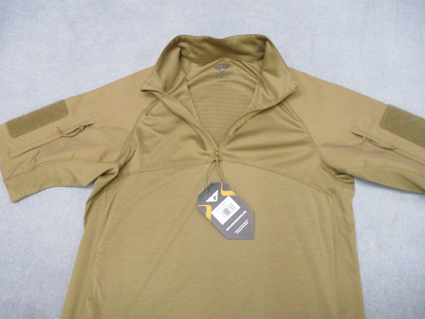 New Condor Short Sleeve Combat Shirt Tan Size Medium Tactical Uniform Top 101144