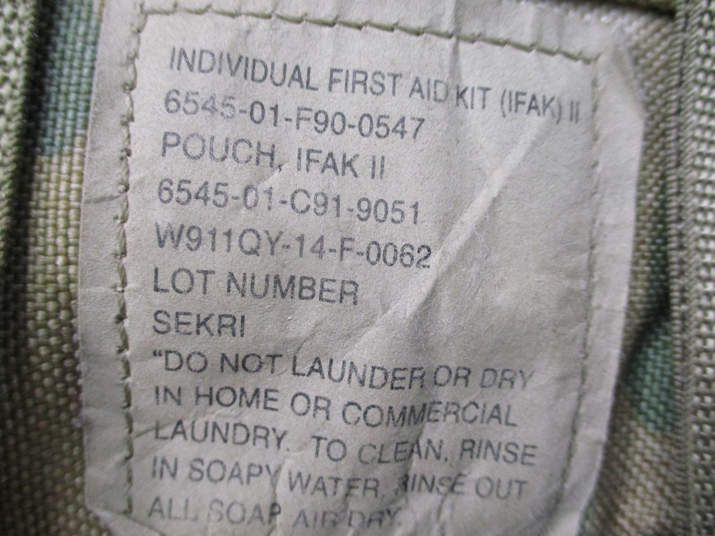 USGI IFAK II Pouch OCP Multicam TCCC Kit HyFin Vent Airway Bandages Insert
