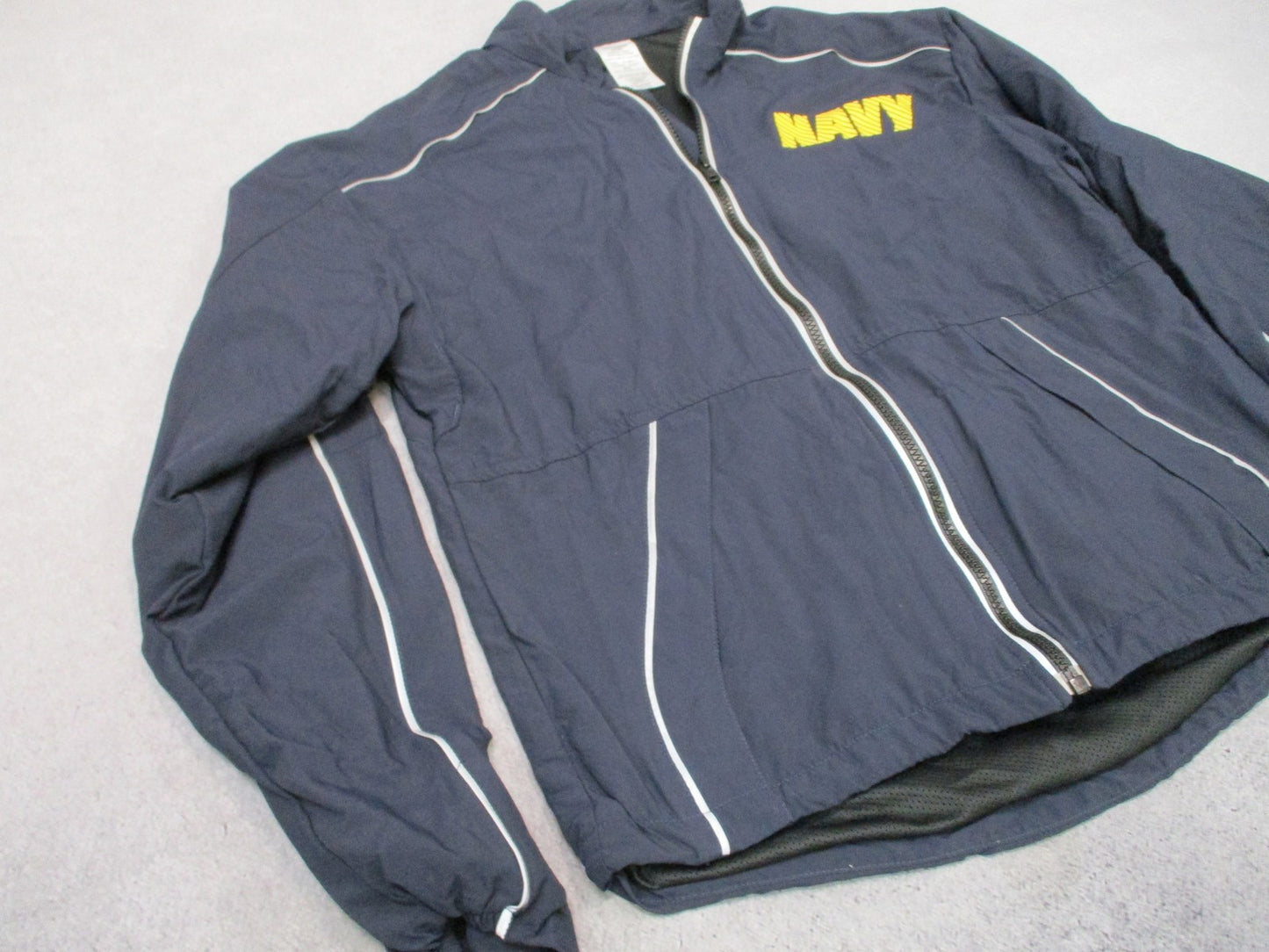 USGI US Navy PT Running Jacket X-Small Short Reflective Physical Training USA