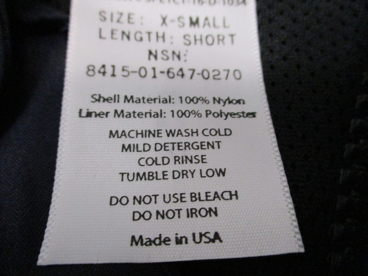 USGI US Navy PT Running Jacket X-Small Short Reflective Physical Training USA