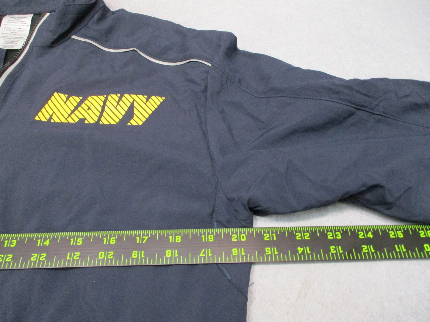 USGI US Navy PT Running Jacket X-Small Short Reflective Physical Training USA