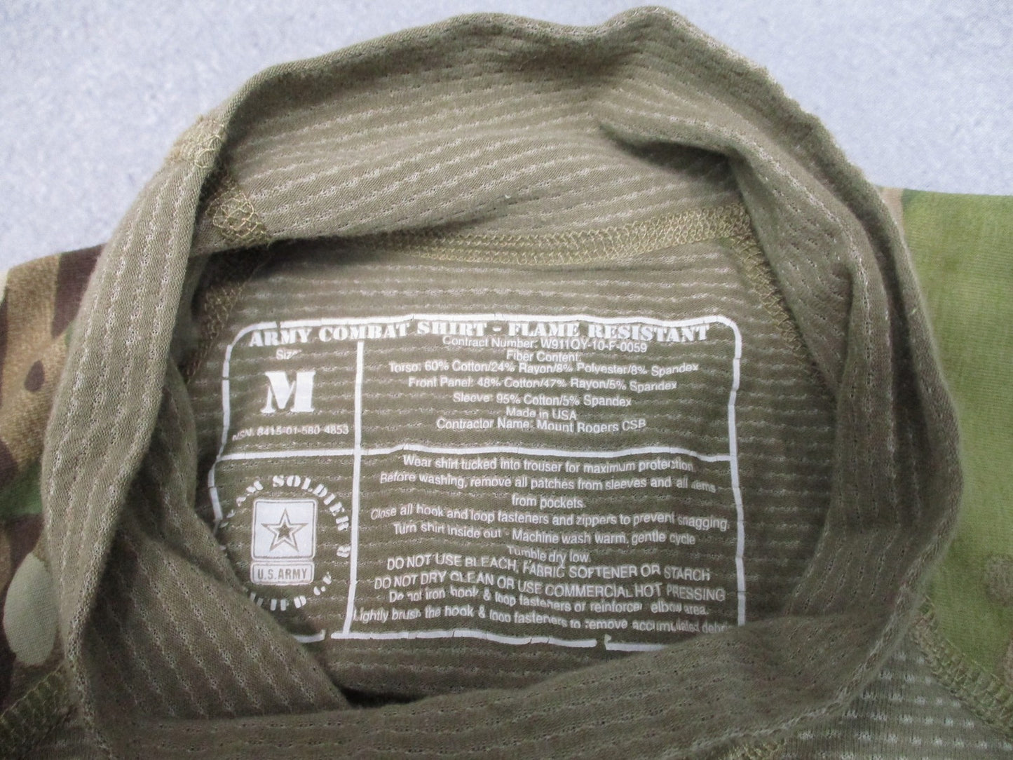 USGI Army ACS FR Combat Shirt Original Multicam GWOT Era Medium