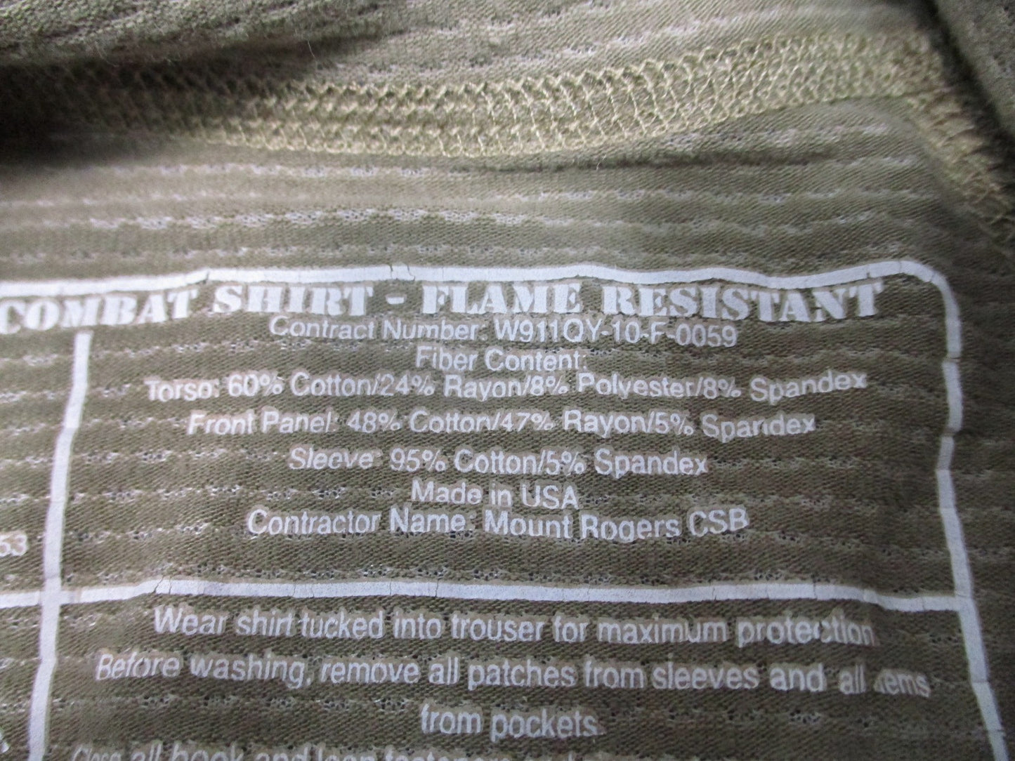 USGI Army ACS FR Combat Shirt Original Multicam GWOT Era Medium