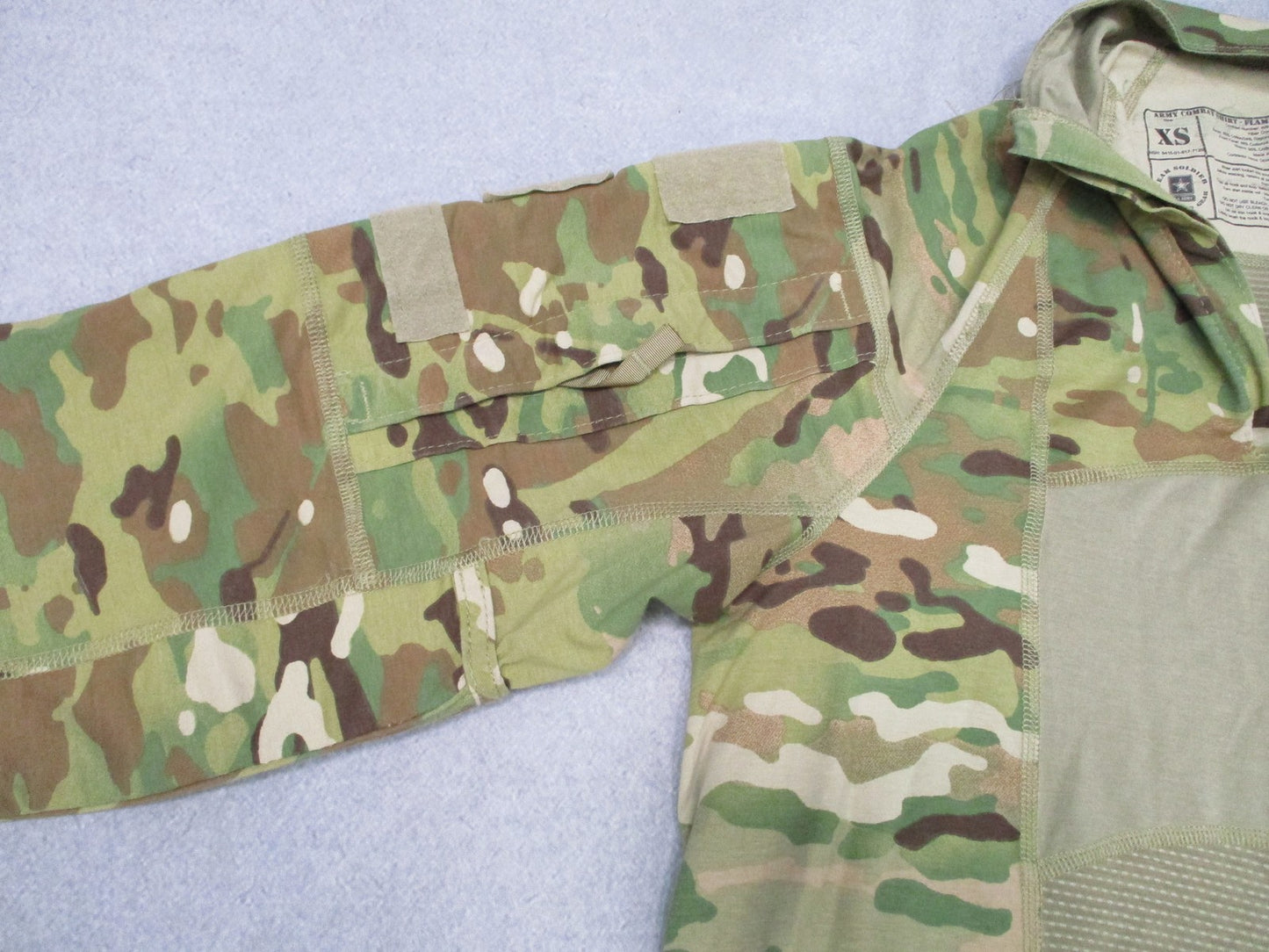 USGI Army Combat Shirt Flame Resistant Multicam Size XS Tactical Uniform Top