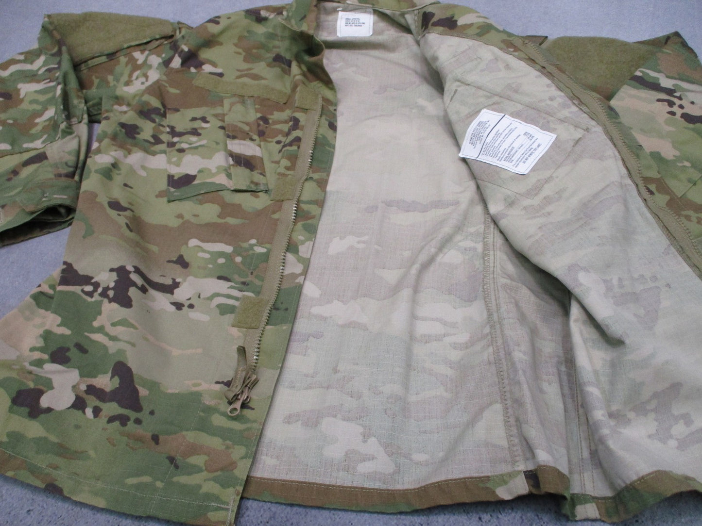 US Army OCP ACU Coat Small Regular Scorpion W2 Combat Uniform Jacket Ripstop