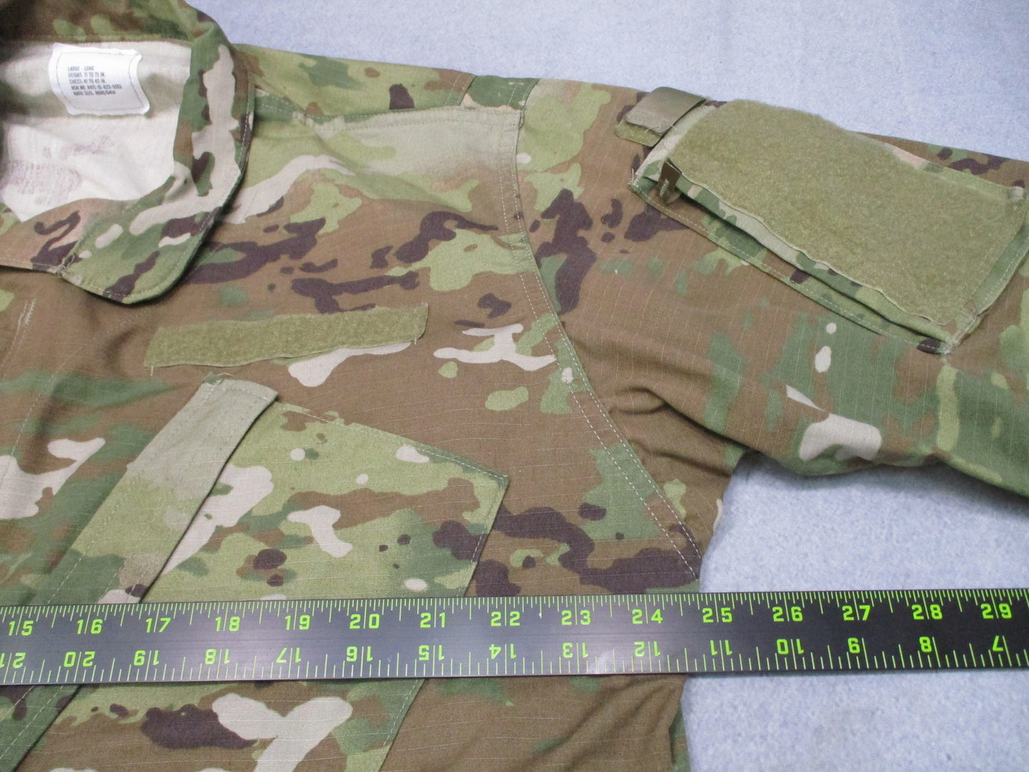 Genuine US Army OCP ACU Coat Large Long Scorpion W2 Combat Uniform Jacket NSN