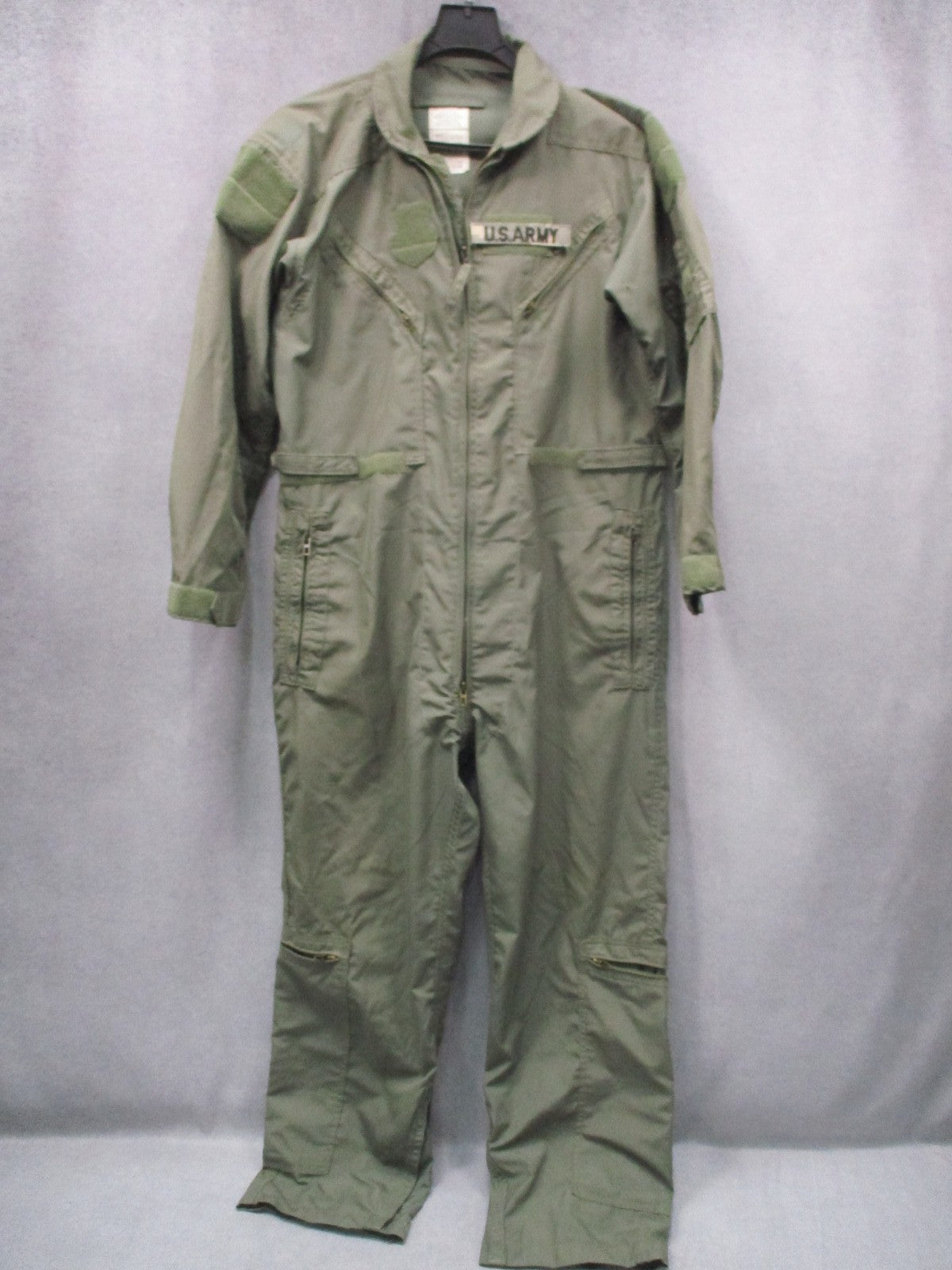 US Military CWU-27/P Flight Suit Coveralls Aramid Fire Resistant Sage Green 46R