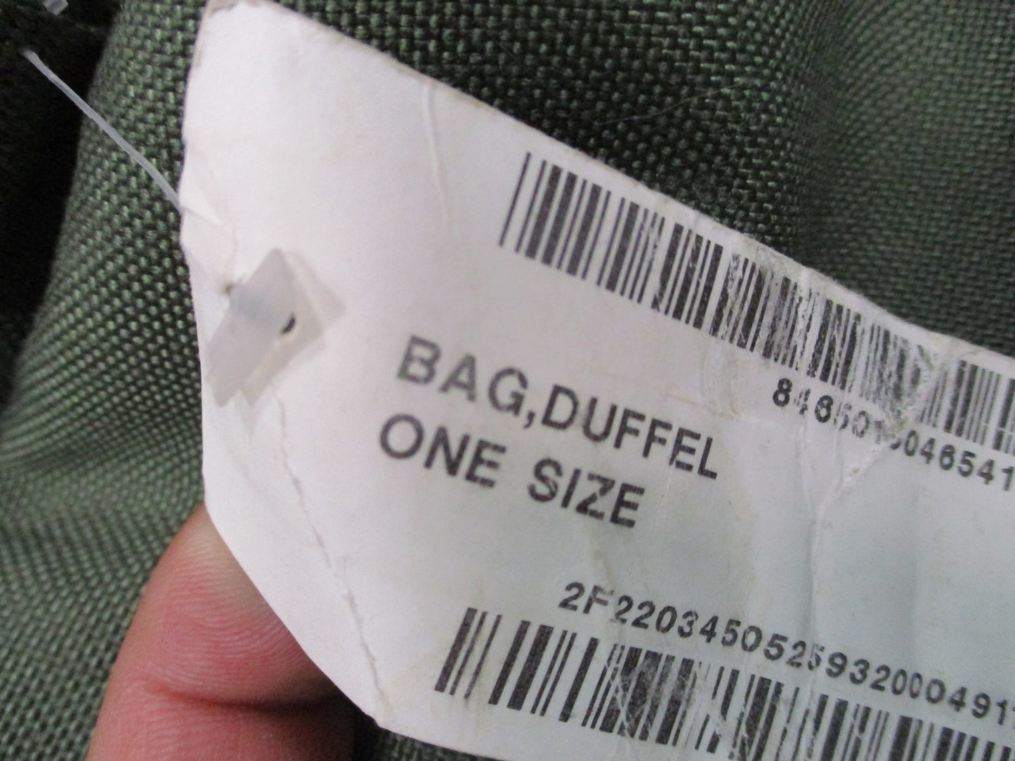 US Military Surplus Duffel Bag Olive Drab Heavy Duty Tactical Gear Side Zipper