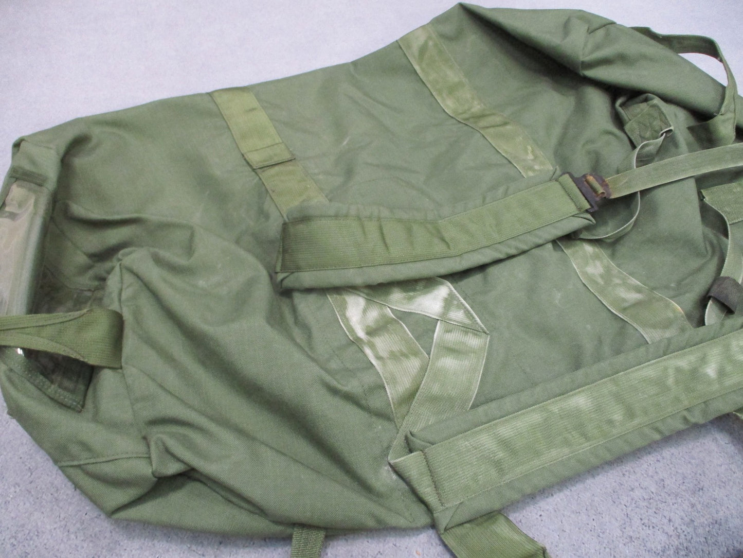 US Military Surplus Duffel Bag Olive Drab Heavy Duty Tactical Gear Side Zipper