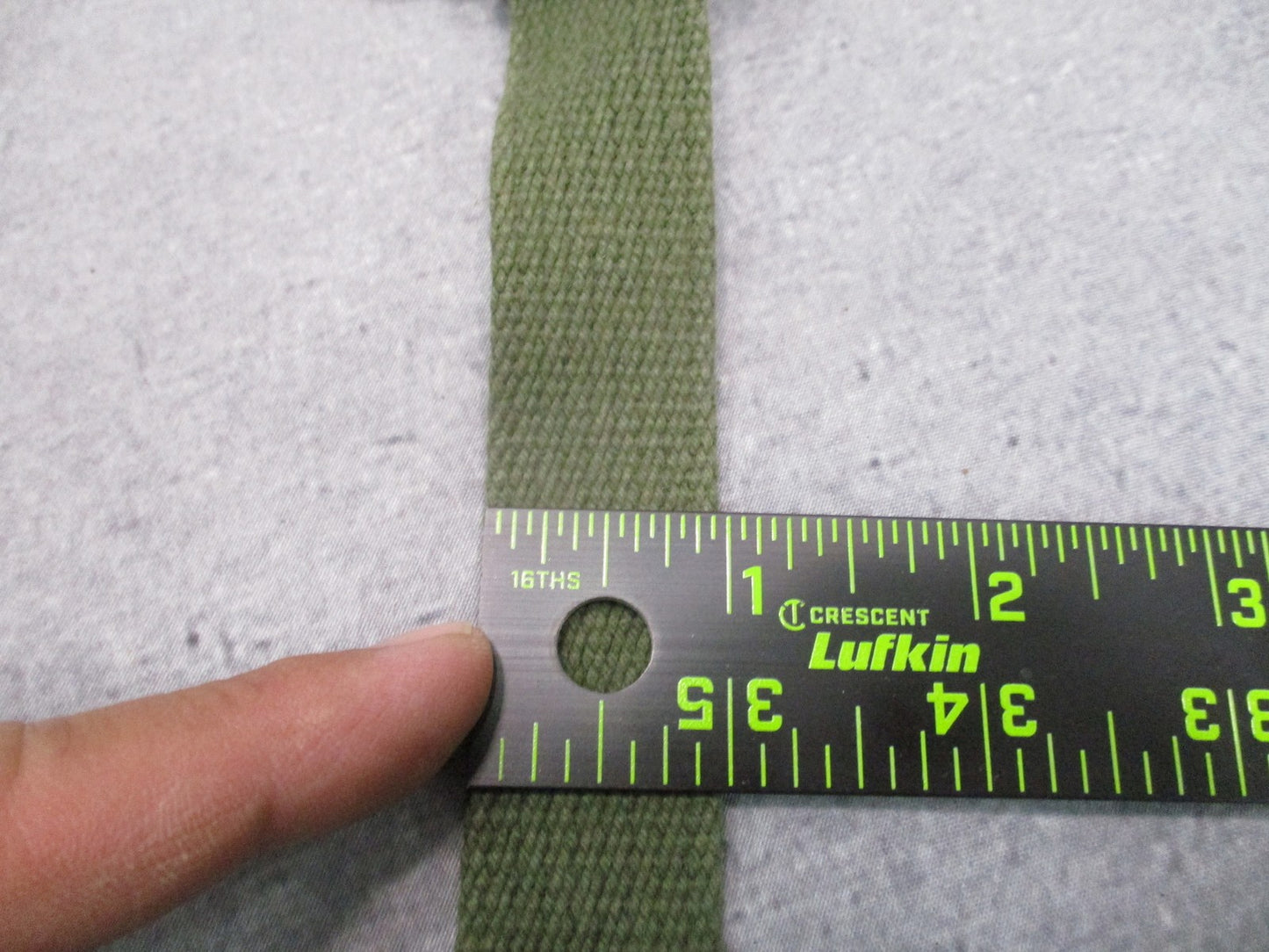 Vintage USGI M-1956 LCE Suspenders Cotton Canvas 1980 Dated OD Green Used