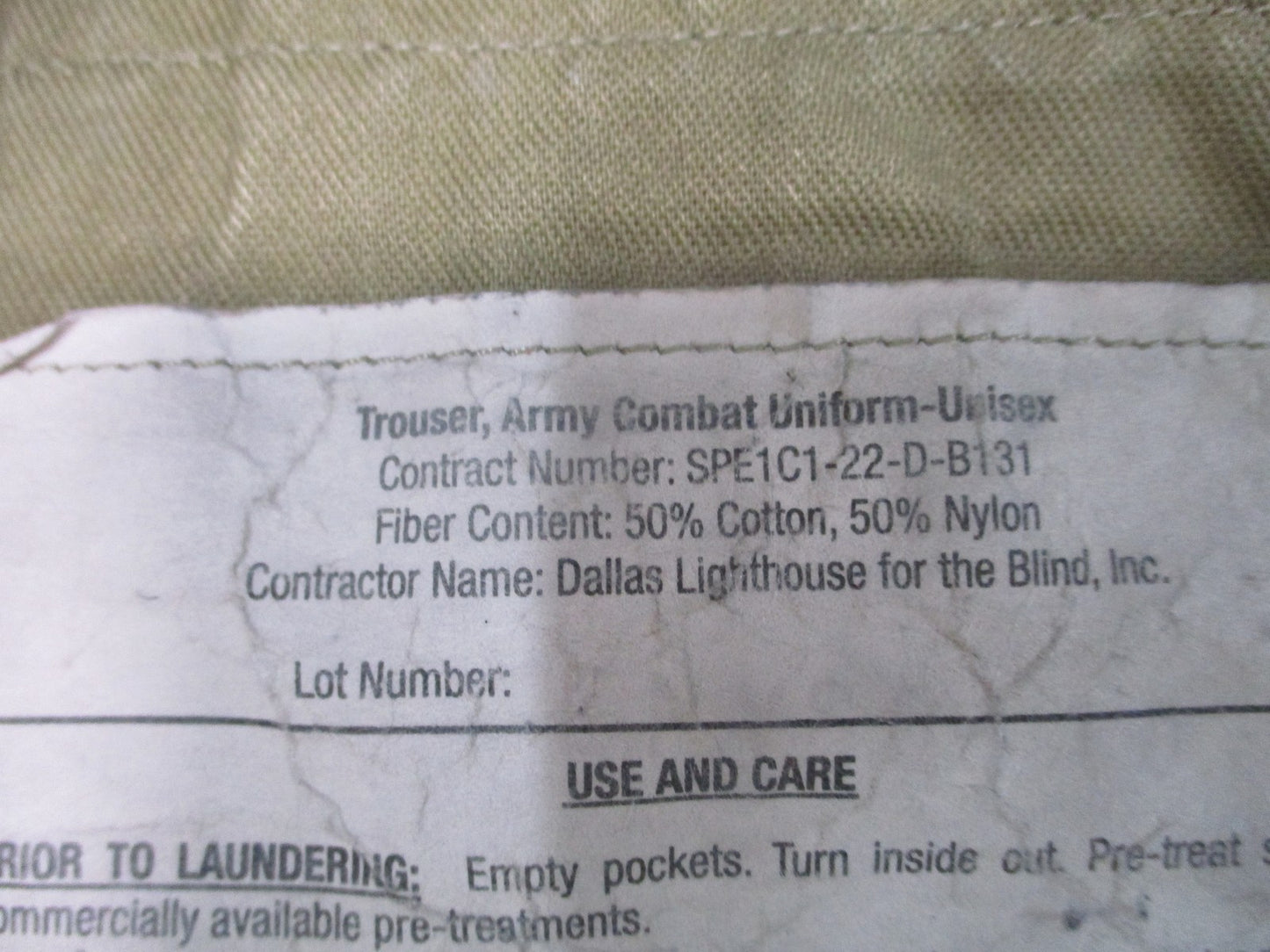 Army OCP ACU Trousers Large Long Scorpion W2 Camo Combat Pants Military Surplus
