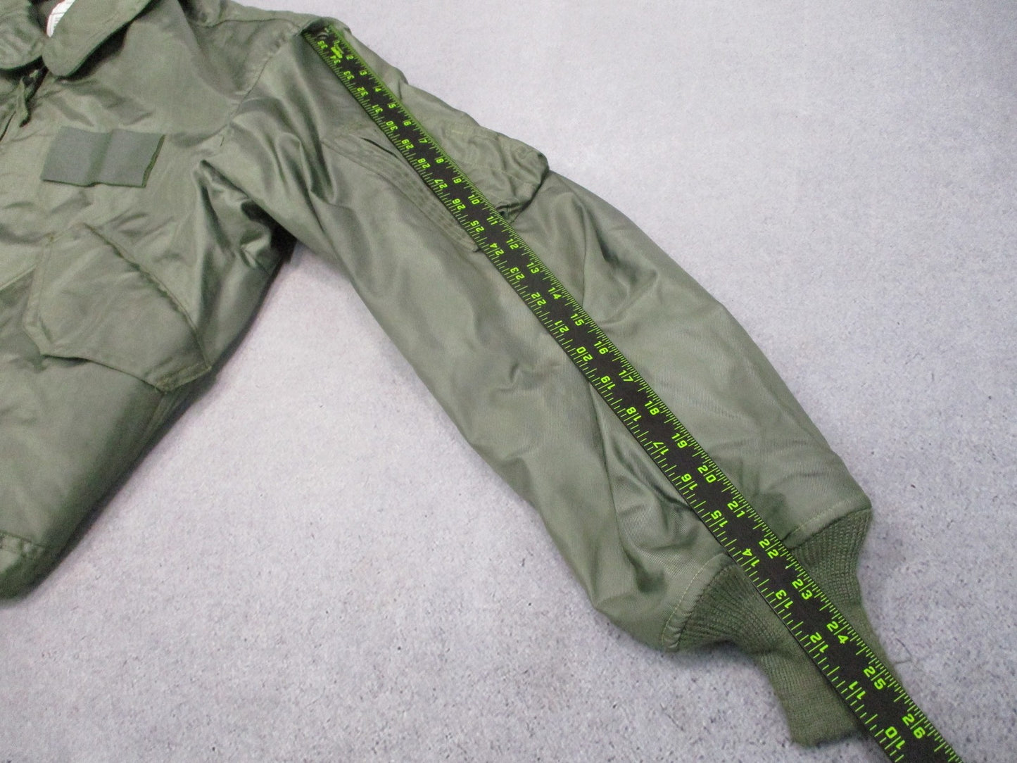 US Military CWU-45/P Flight Jacket Cold Weather Aramid Sage Green Large Surplus