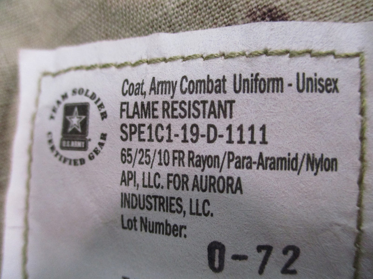 USGI Army FRACU Combat Coat Scorpion OCP XS Regular NWT 8415-01-598-9967
