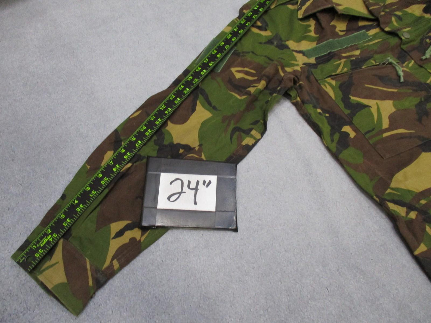 Dutch Army Field Shirt DPM Woodland Camo Button Up Military Jacket Medium