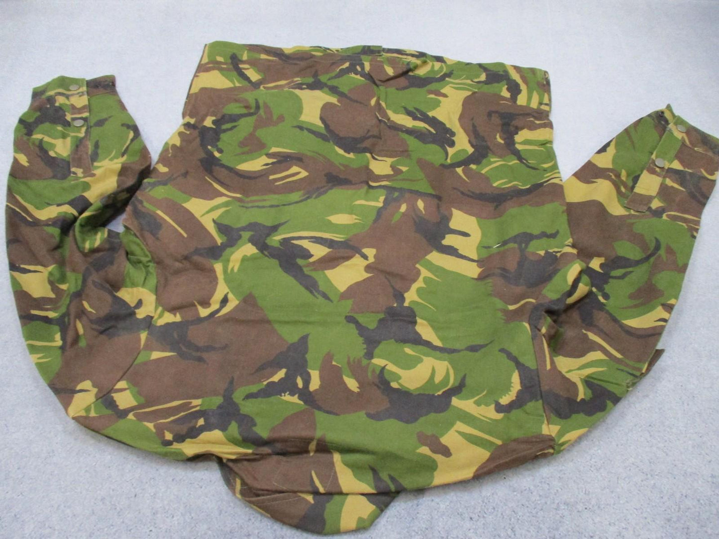 Dutch Army Field Shirt DPM Woodland Camo Button Up Military Jacket Medium