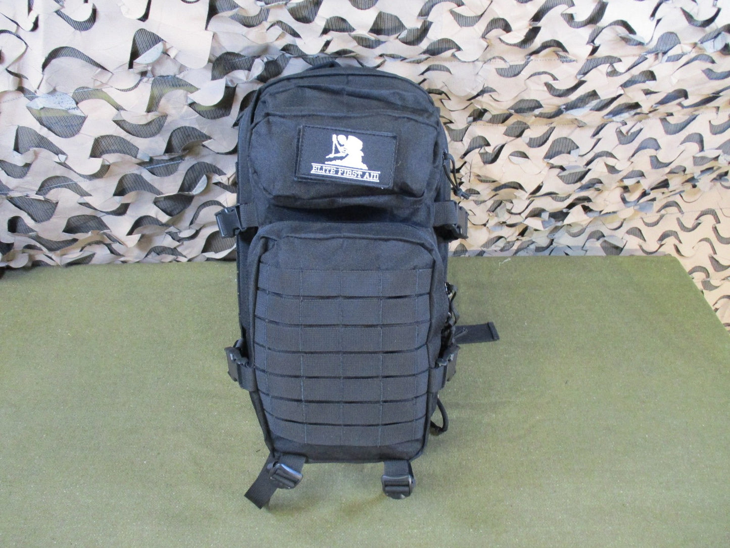 Elite First Aid Tactical Backpack MOLLE Black Duty Gear Bag day pack