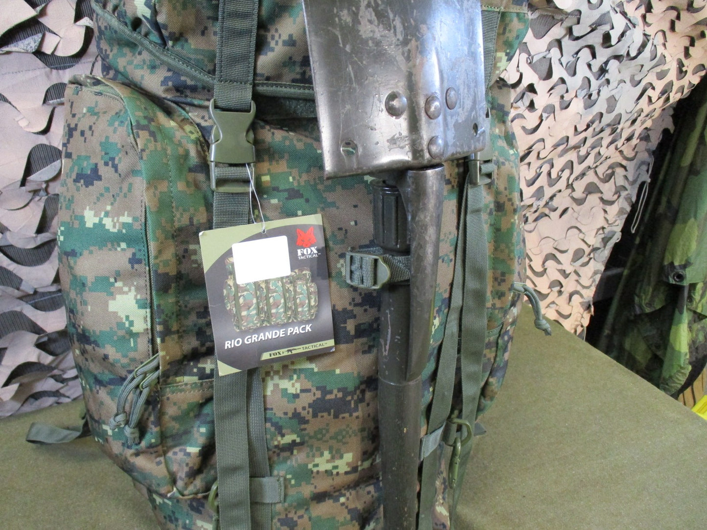 New Fox Tactical Rio Grande Pack 75L Digital Woodland Military Rucksack Backpack
