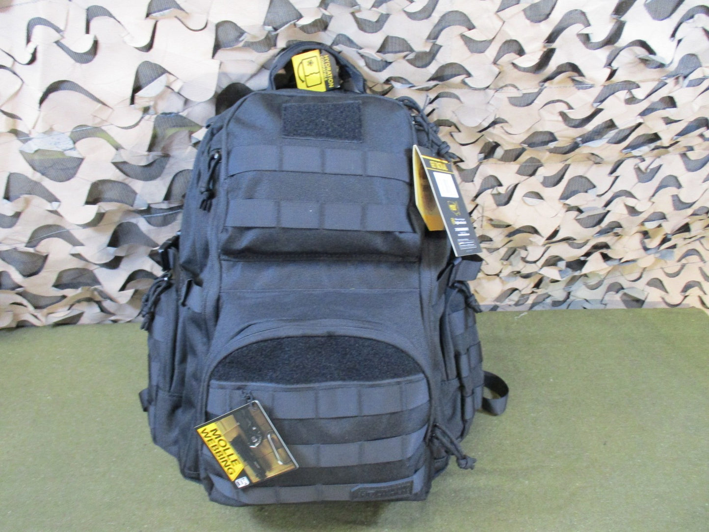 New Highland Tactical Crusher Backpack Black MOLLE Hydration