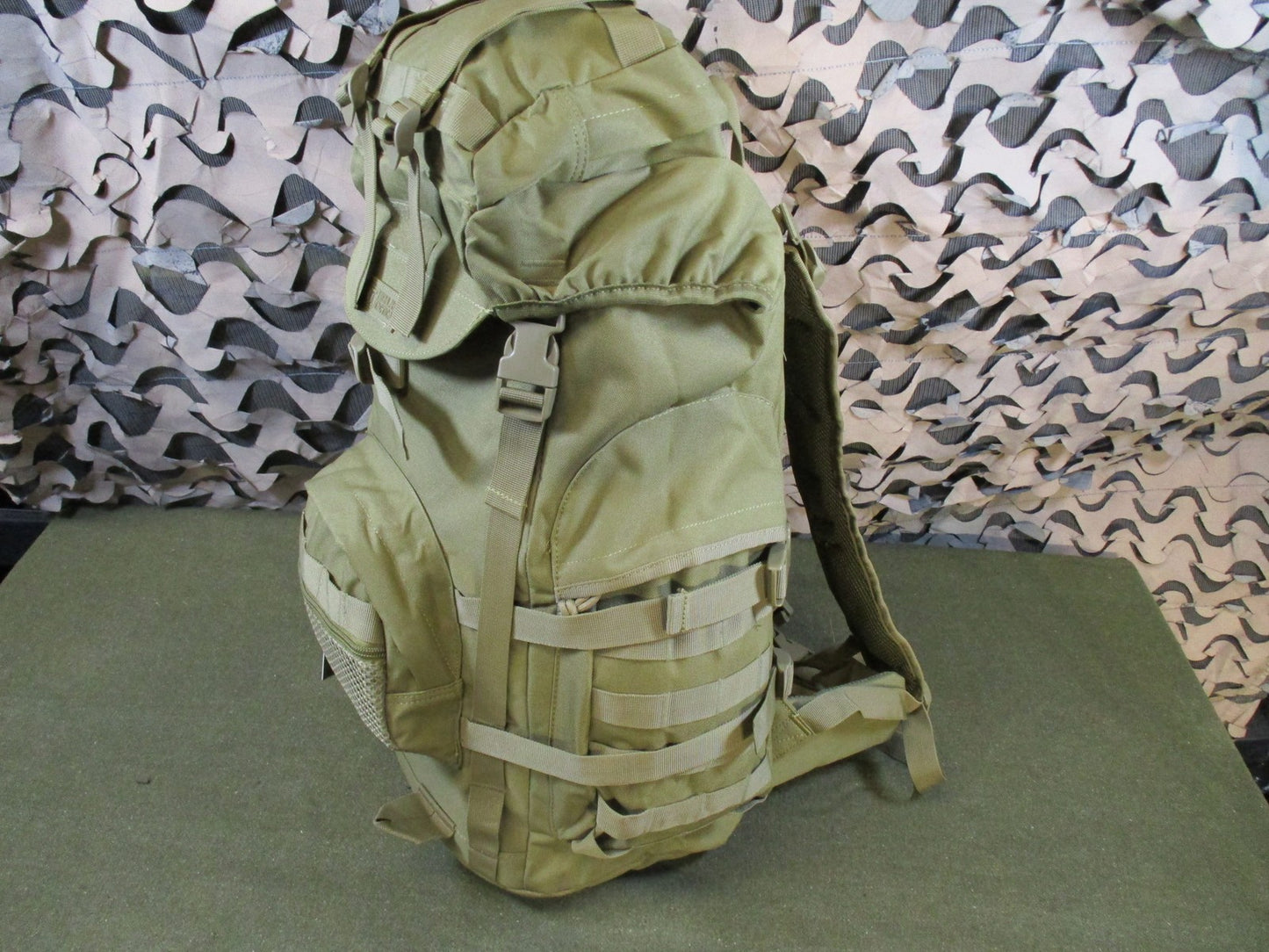 Highland Tactical Backpack Tan MOLLE Webbing New With Tags