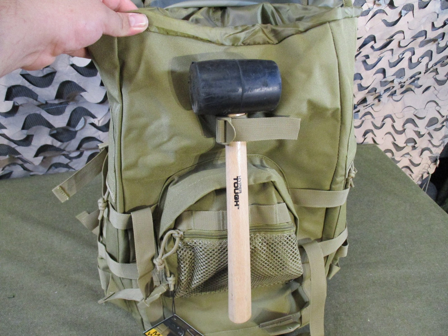 Highland Tactical Backpack Tan MOLLE Webbing New With Tags