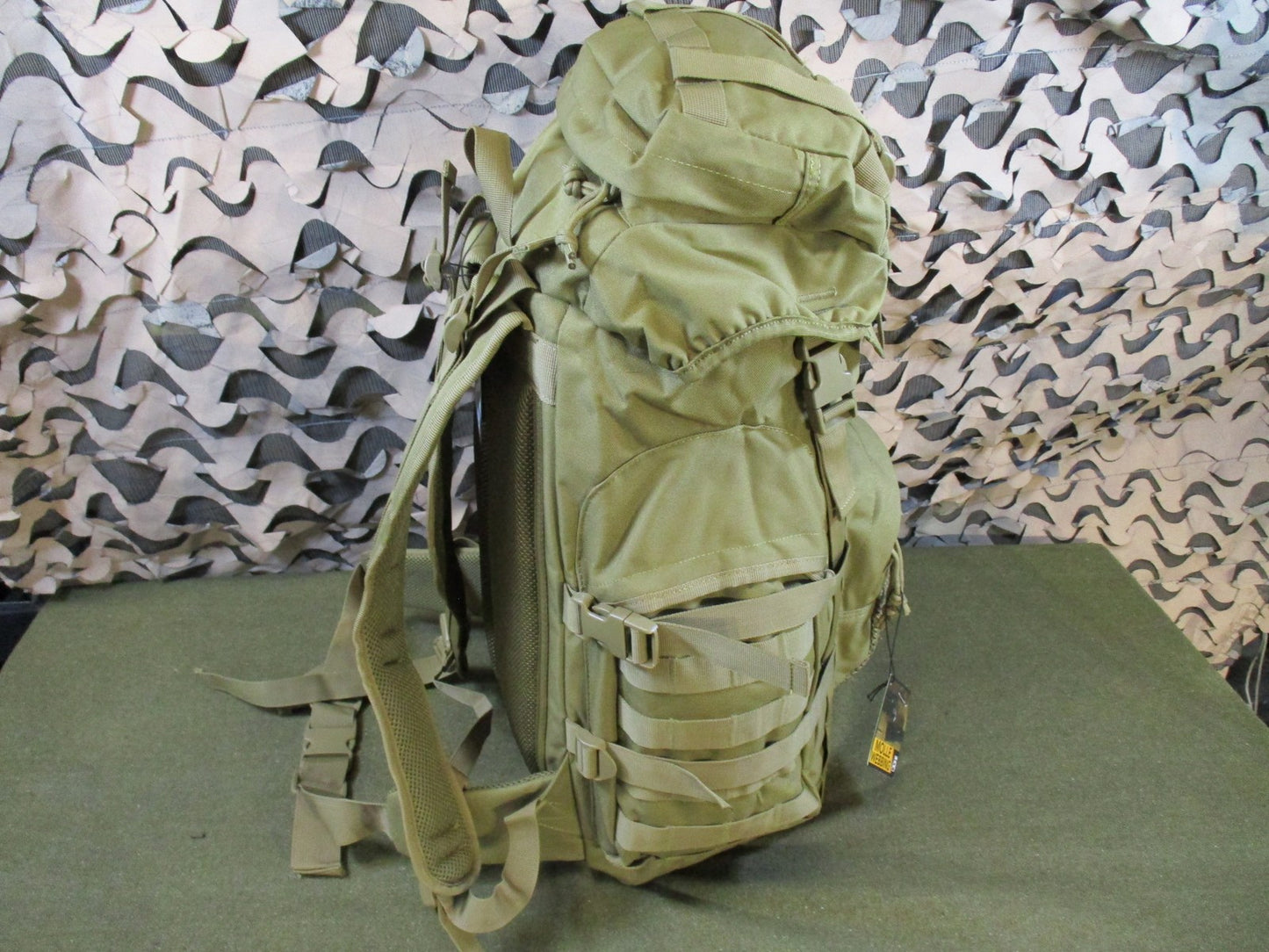 Highland Tactical Backpack Tan MOLLE Webbing New With Tags