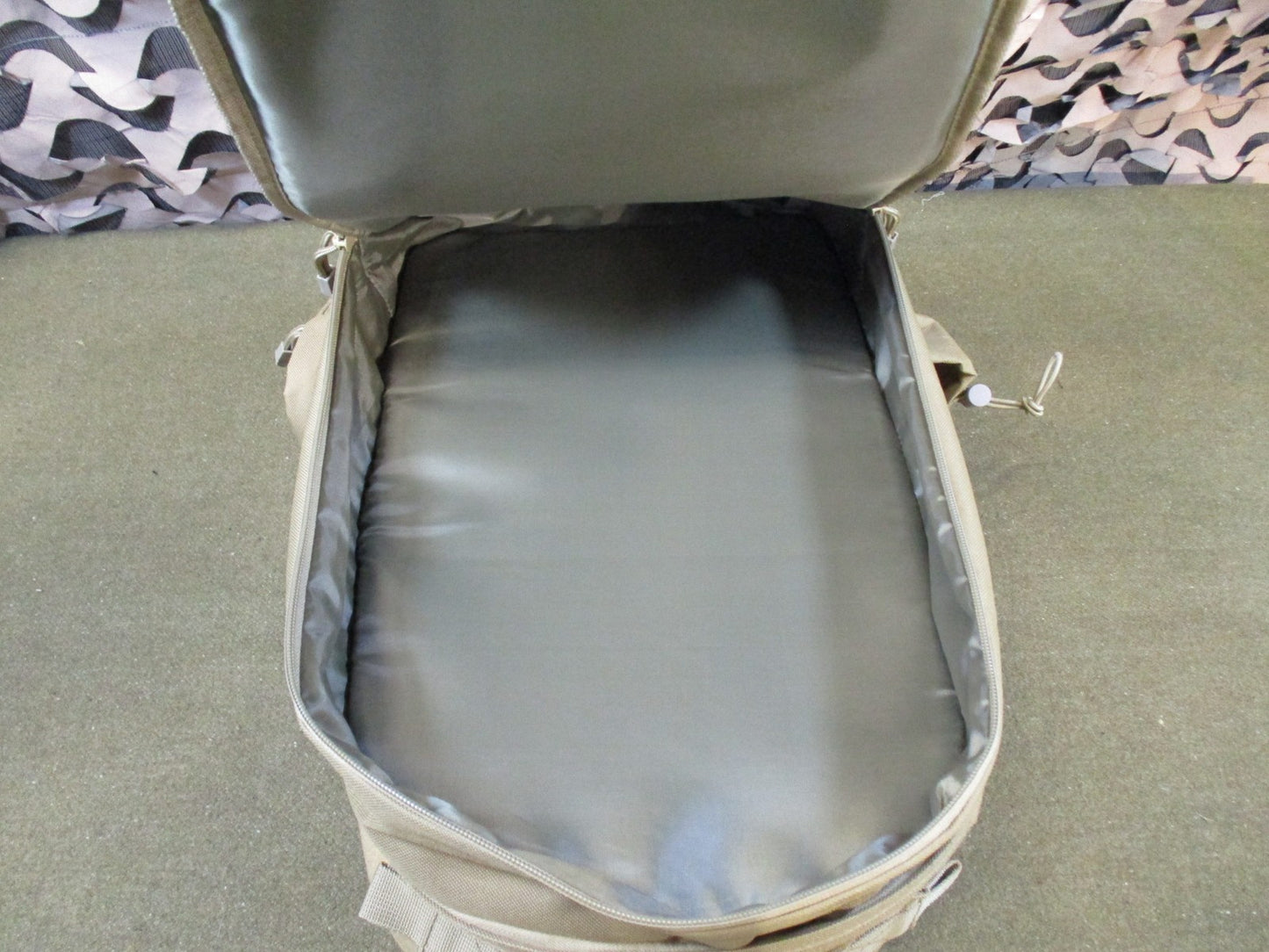 Tactical Daypack Backpack Coyote Tan patch panel display for hook and loop